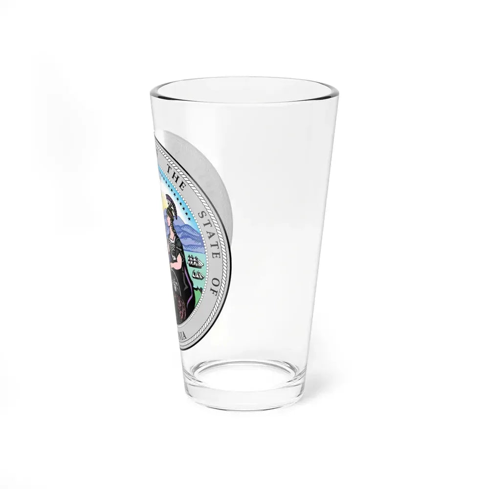 California State Seal - Pint Glass 16oz - Go Mug Yourself