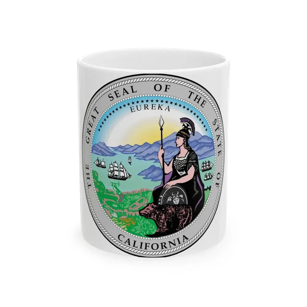 California State Seal - White Coffee Mug 11oz - Go Mug Yourself