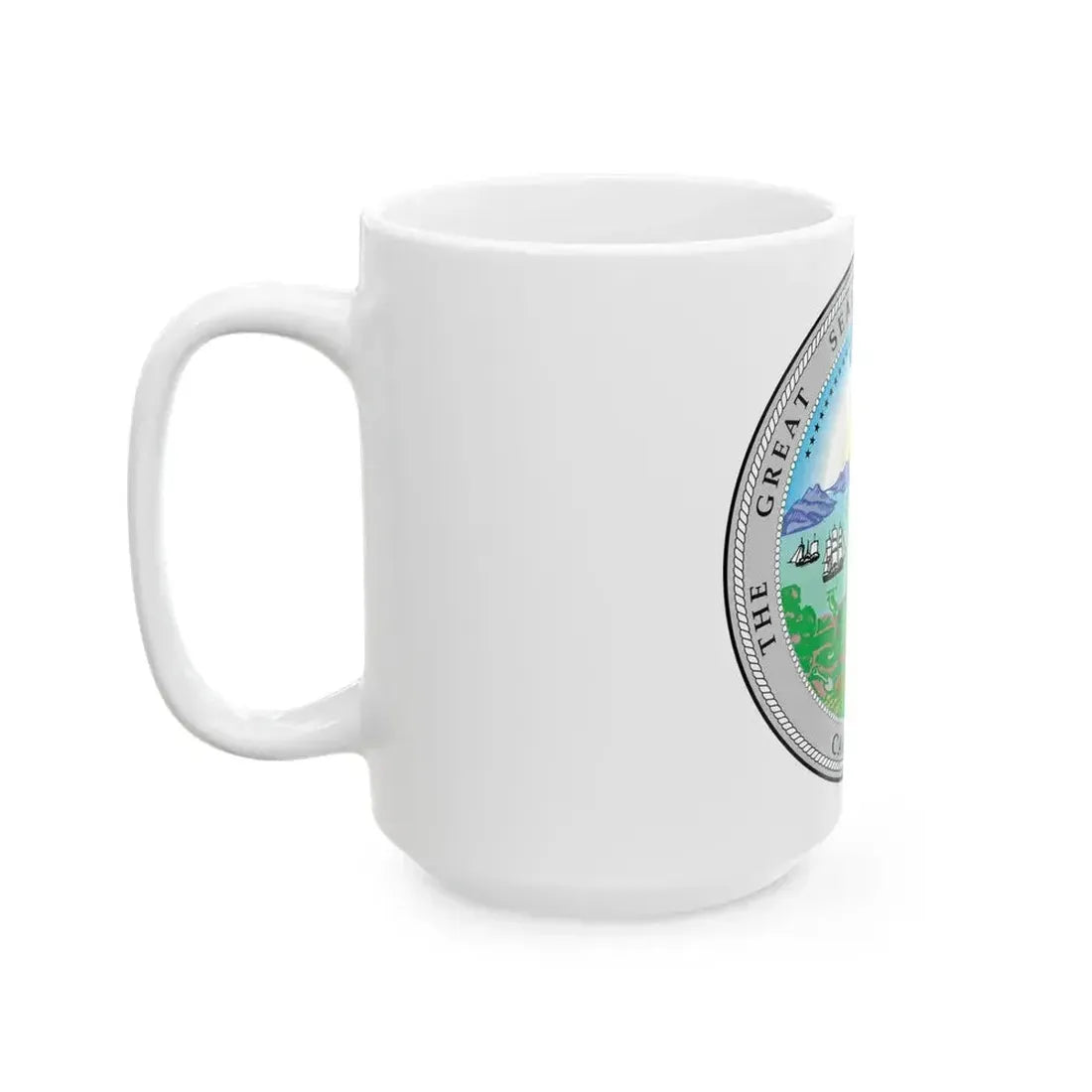 California State Seal - White Coffee Mug - Go Mug Yourself