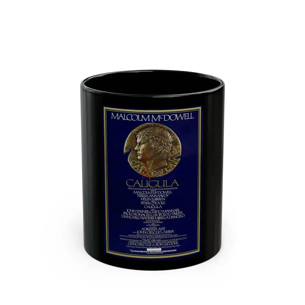 CALIGULA 1979 Movie Poster - Black Coffee Mug 11oz - Go Mug Yourself