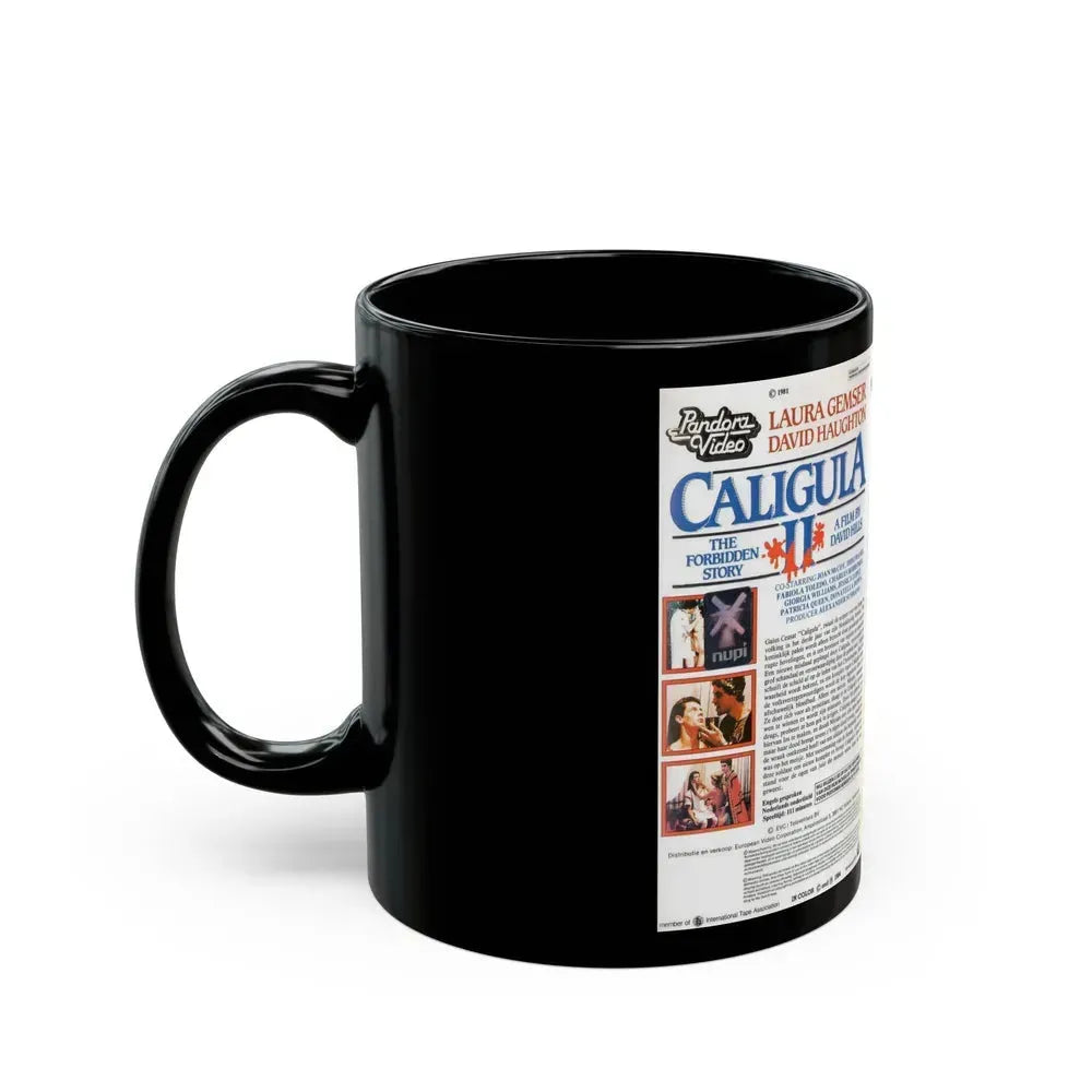 CALIGULA 2 (VHS COVER) - Black Coffee Mug - Go Mug Yourself