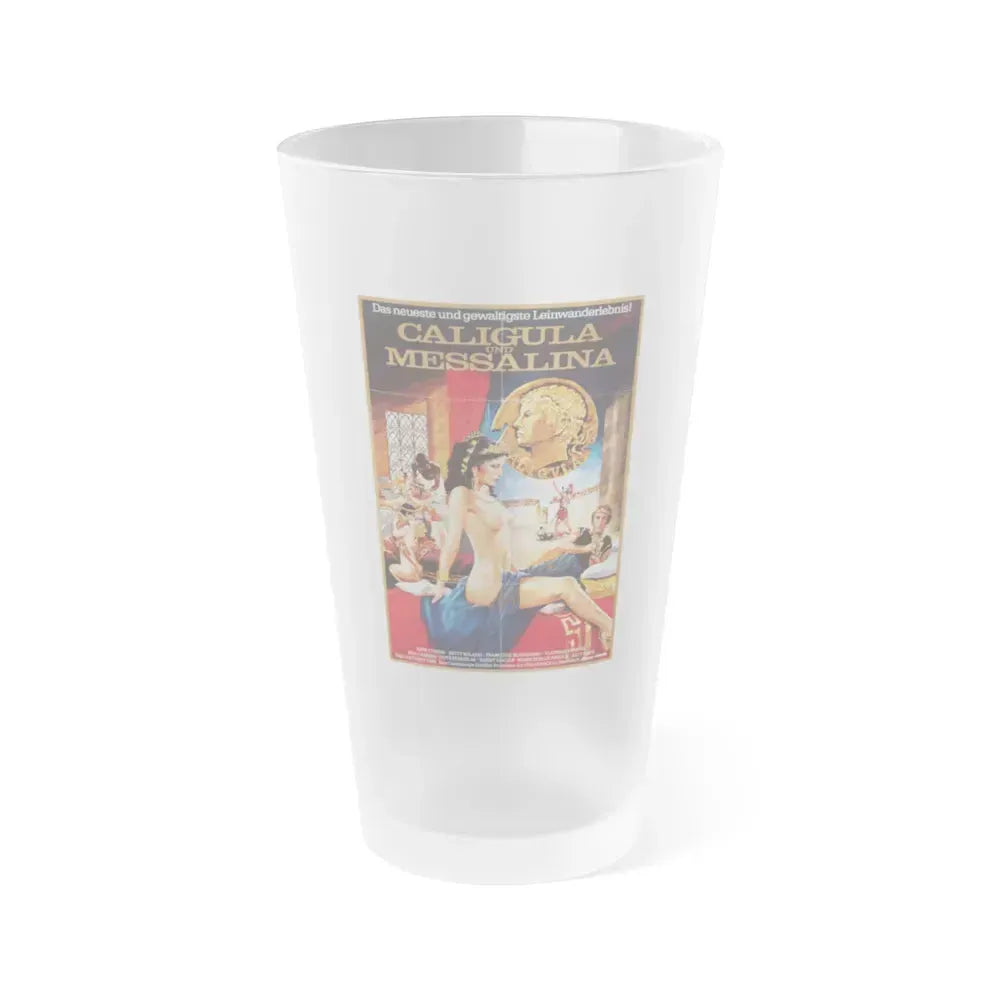 CALIGULA UND MESSALINA 1981 Movie Poster - Frosted Pint Glass 16oz 16oz Frosted - Go Mug Yourself