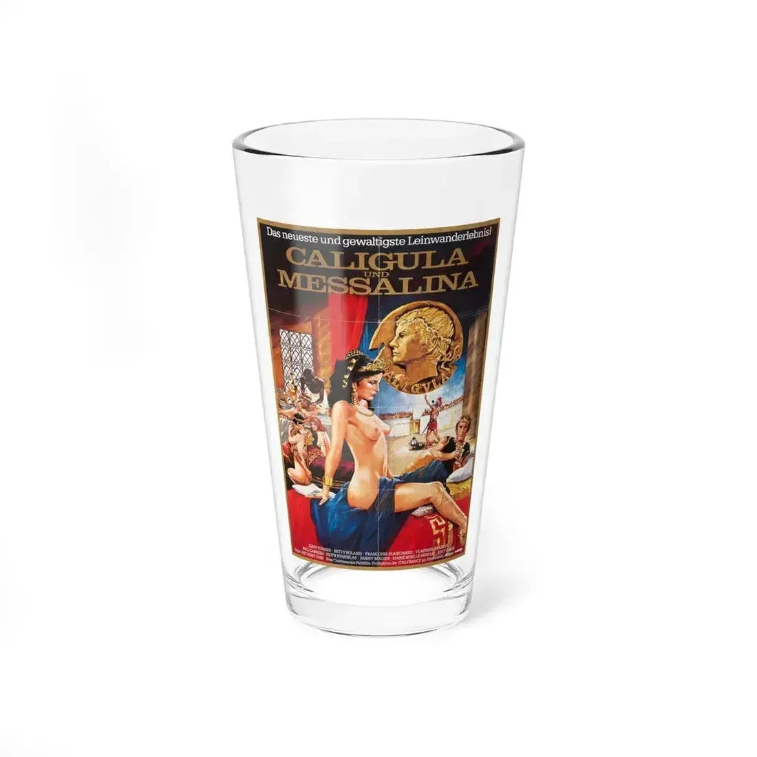 CALIGULA UND MESSALINA 1981 Movie Poster - Pint Glass 16oz 16oz - Go Mug Yourself