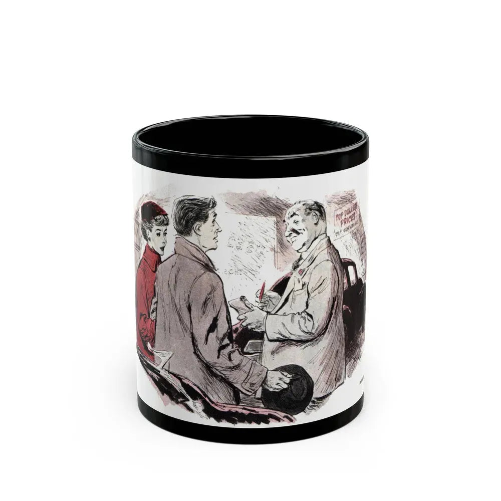 Call it Even, Collier's, March 15, 1952 - Black Coffee Mug 11oz - Go Mug Yourself