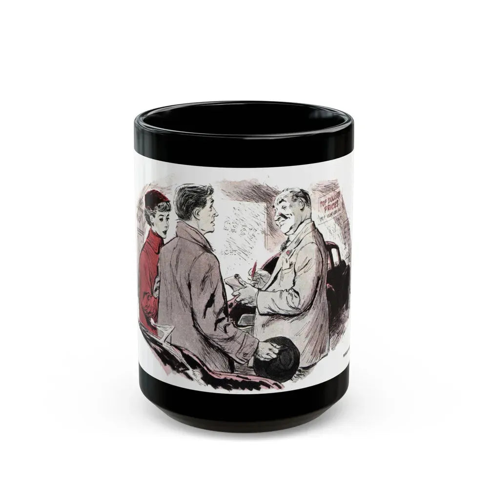 Call it Even, Collier's, March 15, 1952 - Black Coffee Mug 15oz - Go Mug Yourself