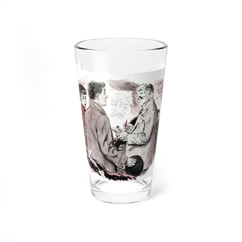 Call it Even, Collier's, March 15, 1952 (Magazine Illustration) Pint Glass 16oz 16oz - Go Mug Yourself