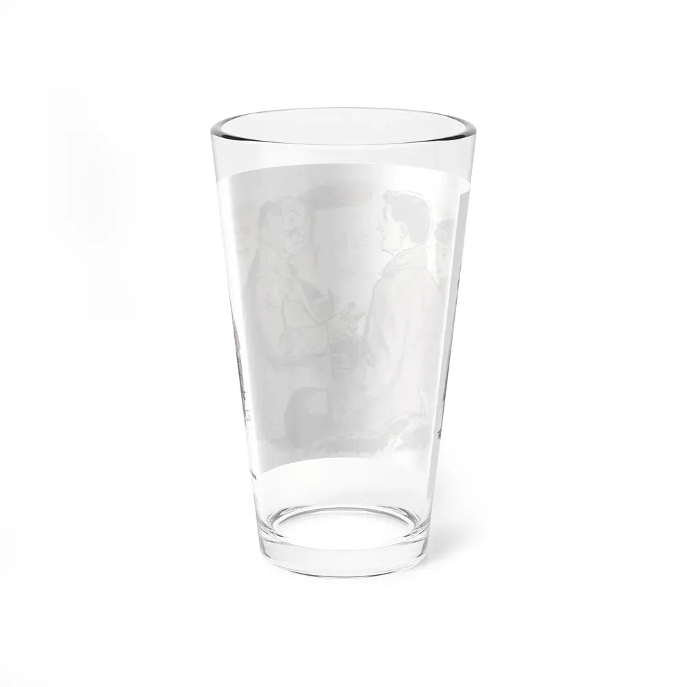 Call it Even, Collier's, March 15, 1952 (Magazine Illustration) Pint Glass 16oz - Go Mug Yourself