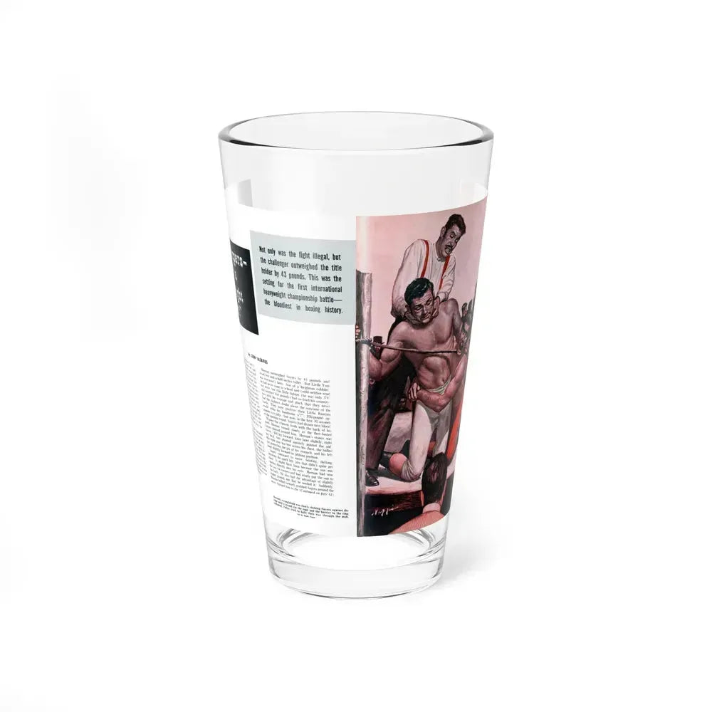 Call the Coppers - This is a Heaviweight Horror, Stag, January 1960 (Magazine Illustration) Pint Glass 16oz 16oz - Go Mug Yourself