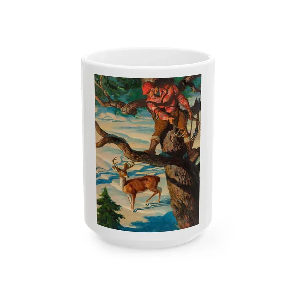 Calling the Buck - White Coffee Mug 15oz - Go Mug Yourself