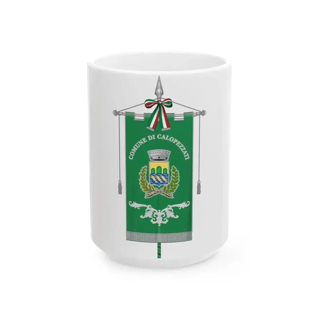Calopezzati-Gonfalone (Italy) White Coffee Mug - Go Mug Yourself