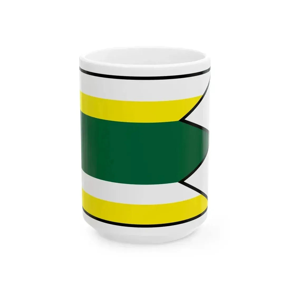 Calovec Komarno Flag (Slovakia) White Coffee Mug 15oz - Go Mug Yourself