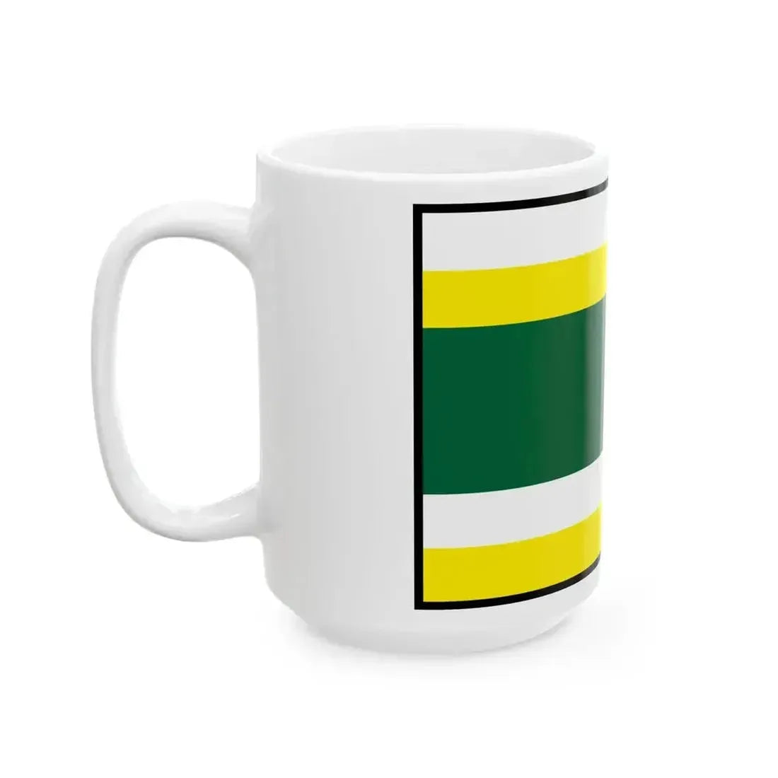 Calovec Komarno Flag (Slovakia) White Coffee Mug - Go Mug Yourself