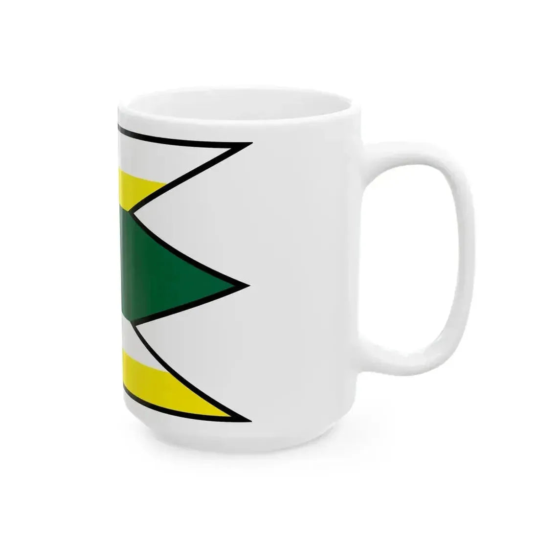Calovec Komarno Flag (Slovakia) White Coffee Mug - Go Mug Yourself