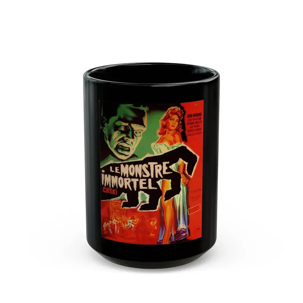 CALTIKI (FRENCH) 1959 Movie Poster - Black Coffee Mug 15oz - Go Mug Yourself