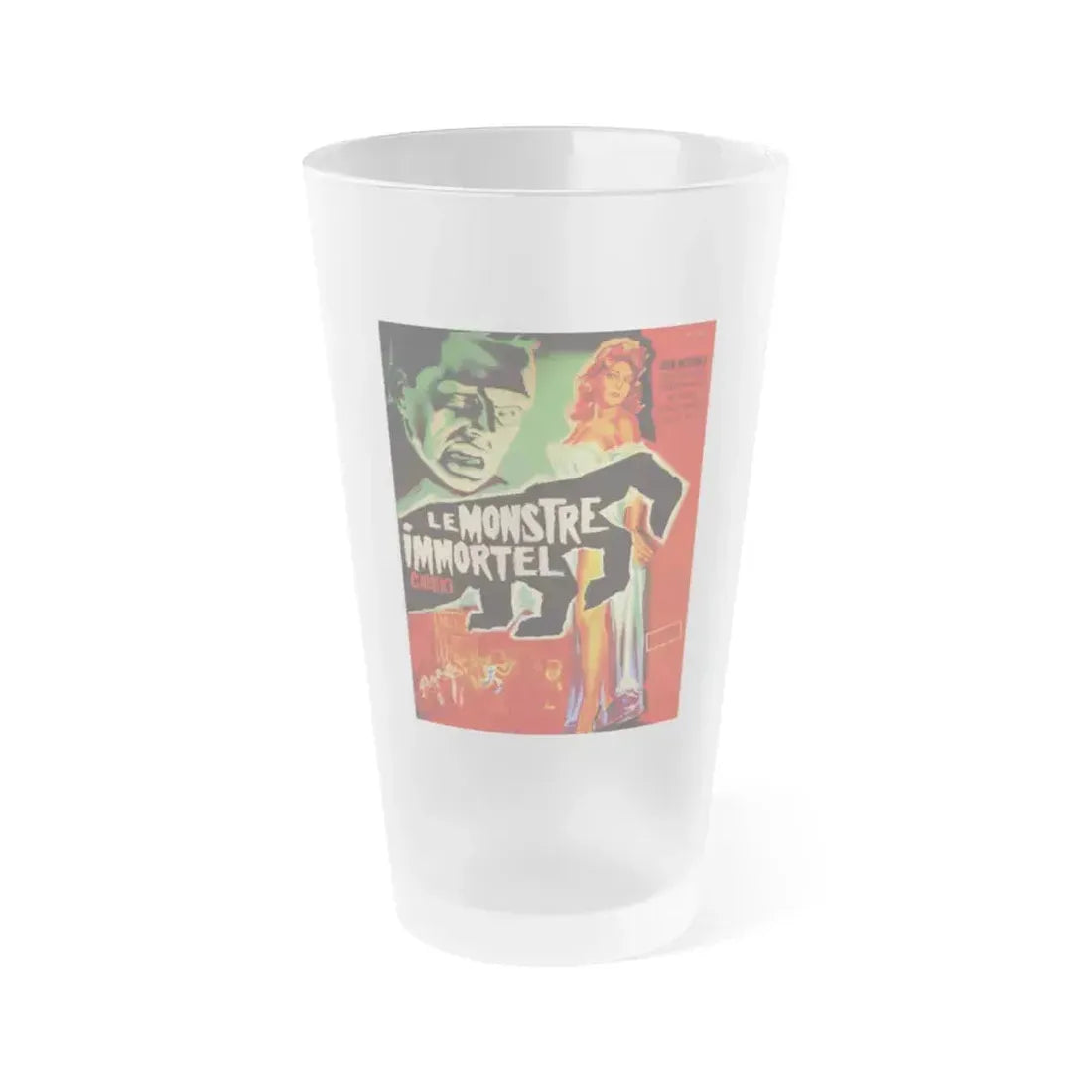 CALTIKI (FRENCH) 1959 Movie Poster - Frosted Pint Glass 16oz 16oz Frosted - Go Mug Yourself