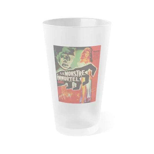 CALTIKI (FRENCH) 1959 Movie Poster - Frosted Pint Glass 16oz 16oz Frosted - Go Mug Yourself