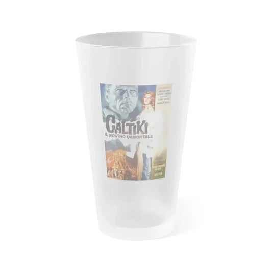 CALTIKI (Italian) 1959 Movie Poster - Frosted Pint Glass 16oz 16oz Frosted - Go Mug Yourself