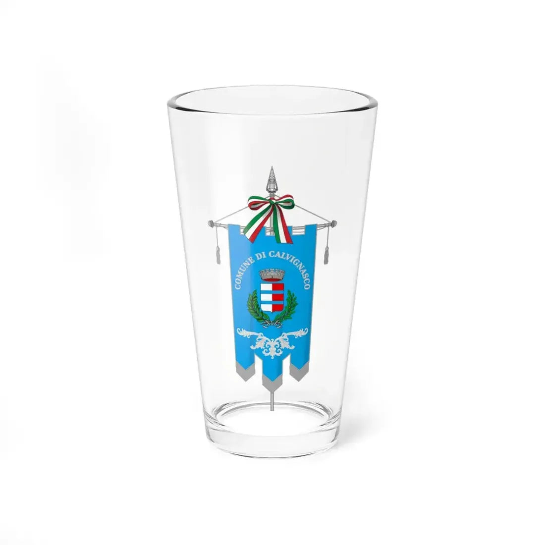 Calvignasco-Gonfalone (Italy) Pint Glass 16oz 16oz - Go Mug Yourself