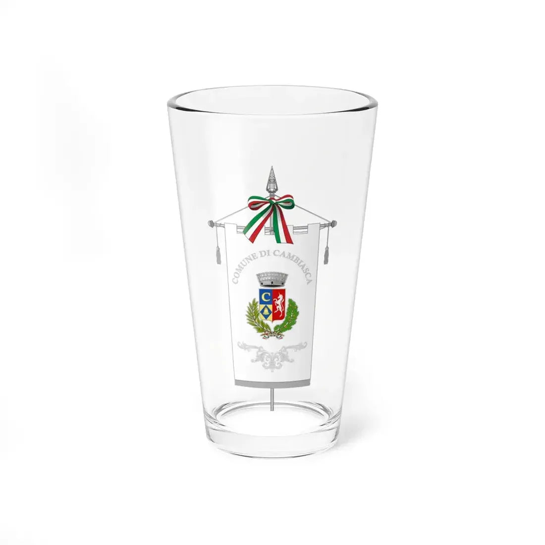 Cambiasca-Gonfalone (Italy) Pint Glass 16oz 16oz - Go Mug Yourself