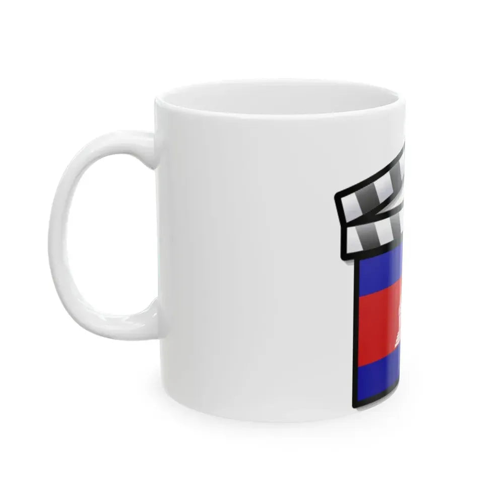 Cambodia film clapperboard (Cambodia) White Coffee Mug - Go Mug Yourself