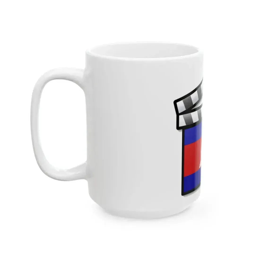 Cambodia film clapperboard (Cambodia) White Coffee Mug - Go Mug Yourself