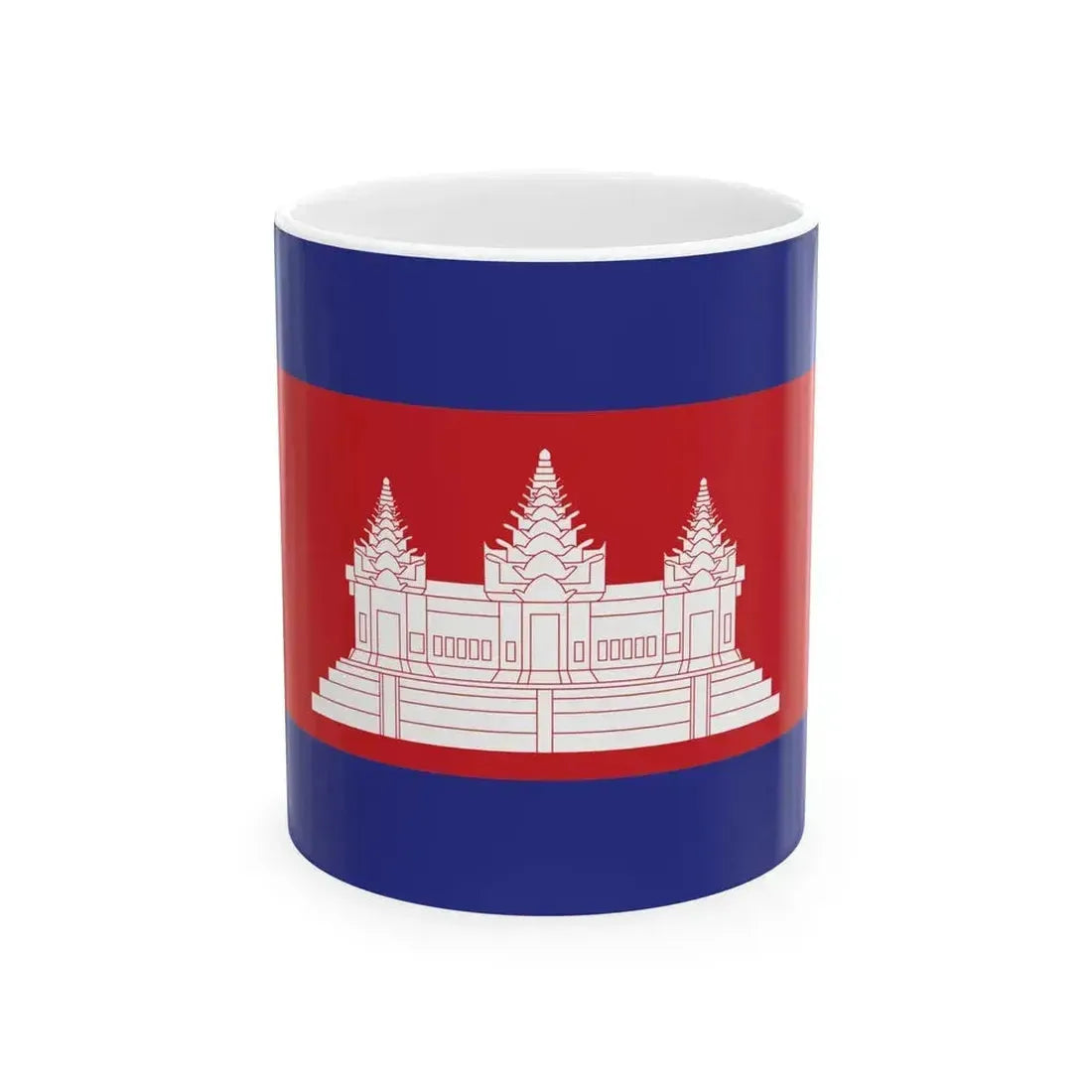 Cambodia Final Flag (Cambodia) White Coffee Mug 11oz - Go Mug Yourself