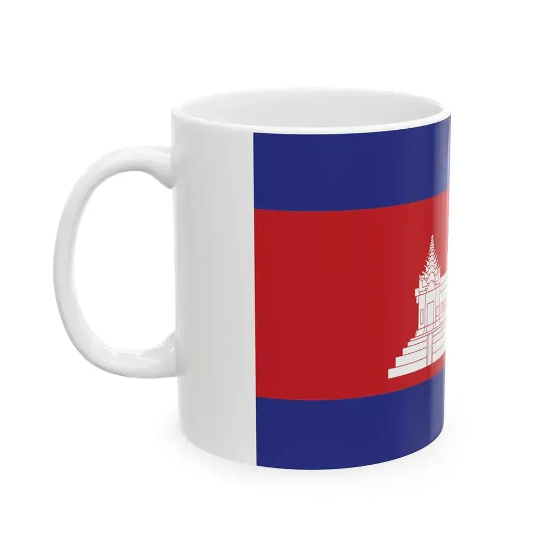 Cambodia Final Flag (Cambodia) White Coffee Mug - Go Mug Yourself
