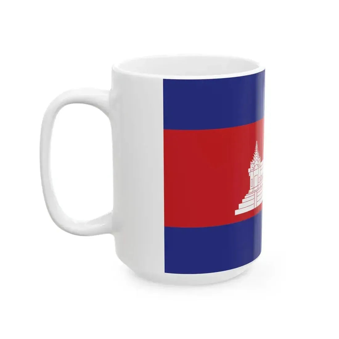 Cambodia Final Flag (Cambodia) White Coffee Mug - Go Mug Yourself