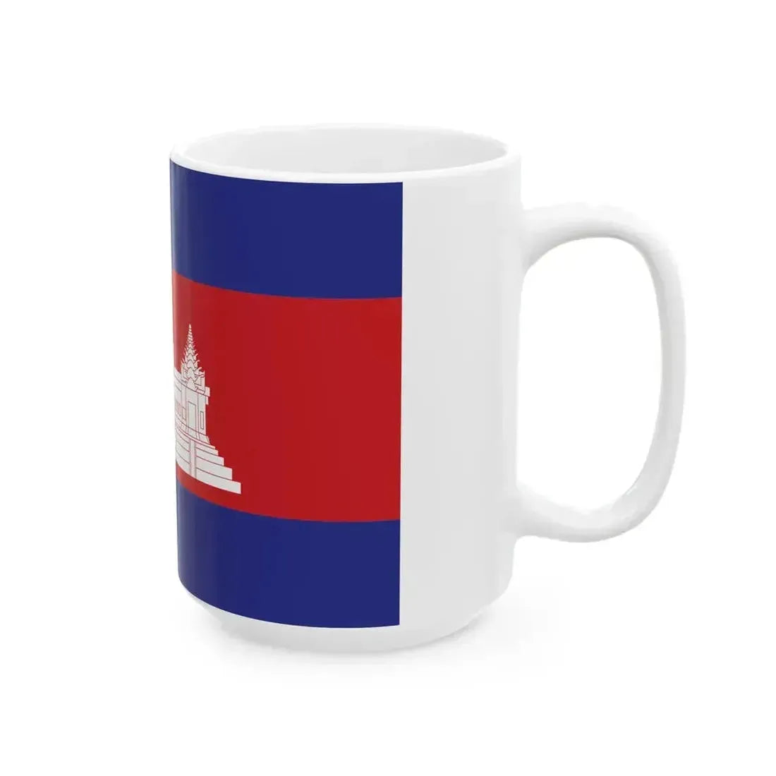 Cambodia Final Flag (Cambodia) White Coffee Mug - Go Mug Yourself