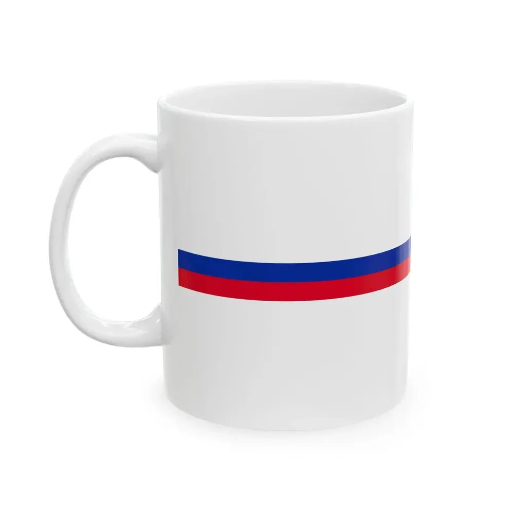 Cambodia flag bar (Cambodia) White Coffee Mug - Go Mug Yourself