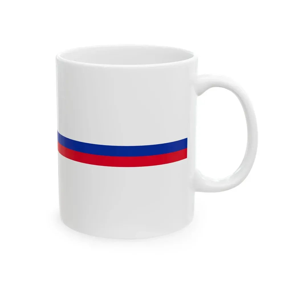 Cambodia flag bar (Cambodia) White Coffee Mug - Go Mug Yourself