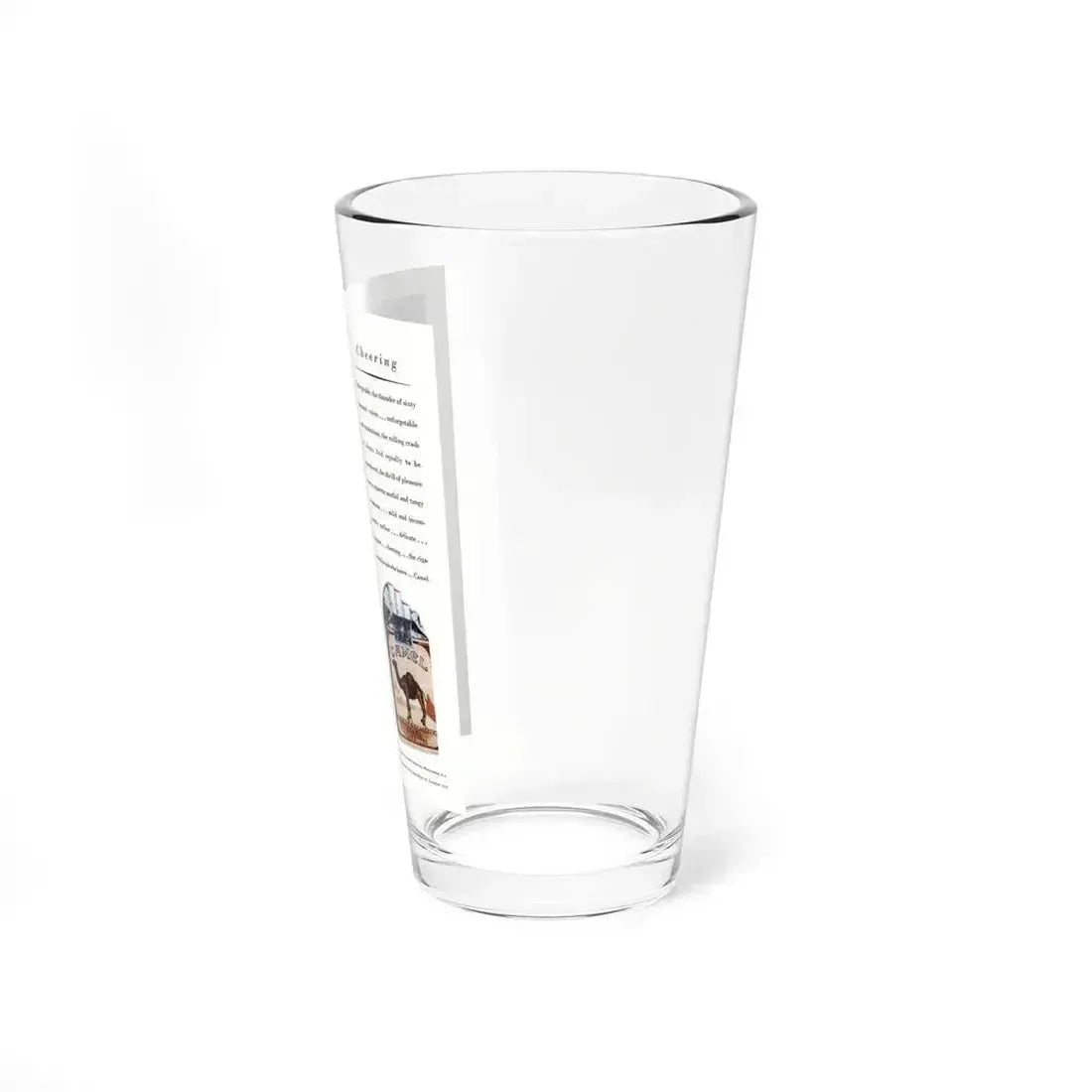 Camel ad, Cosmopolitan, December 1929 (Magazine Illustration) Pint Glass 16oz - Go Mug Yourself
