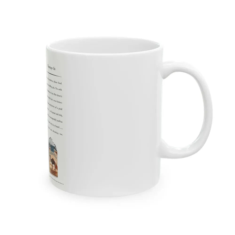 Camel ad, Pictorial Review, August 1930 - White Coffee Mug - Go Mug Yourself