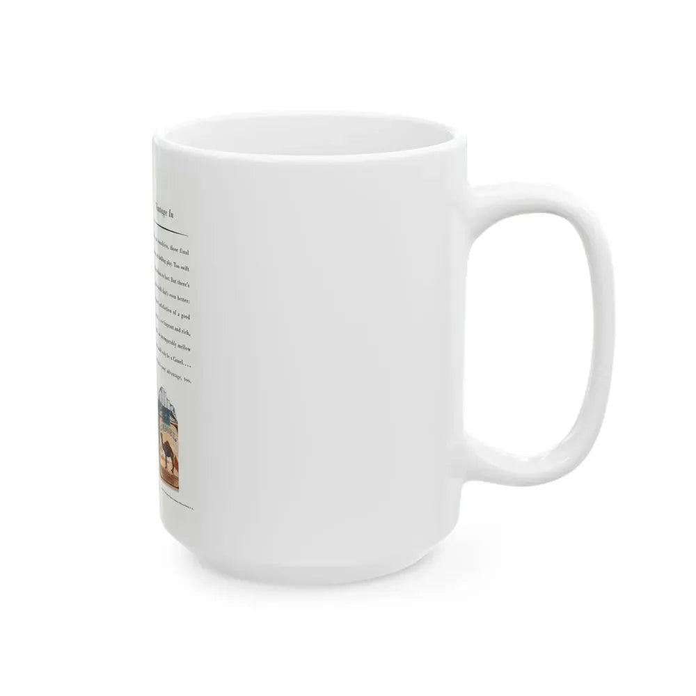 Camel ad, Pictorial Review, August 1930 - White Coffee Mug - Go Mug Yourself