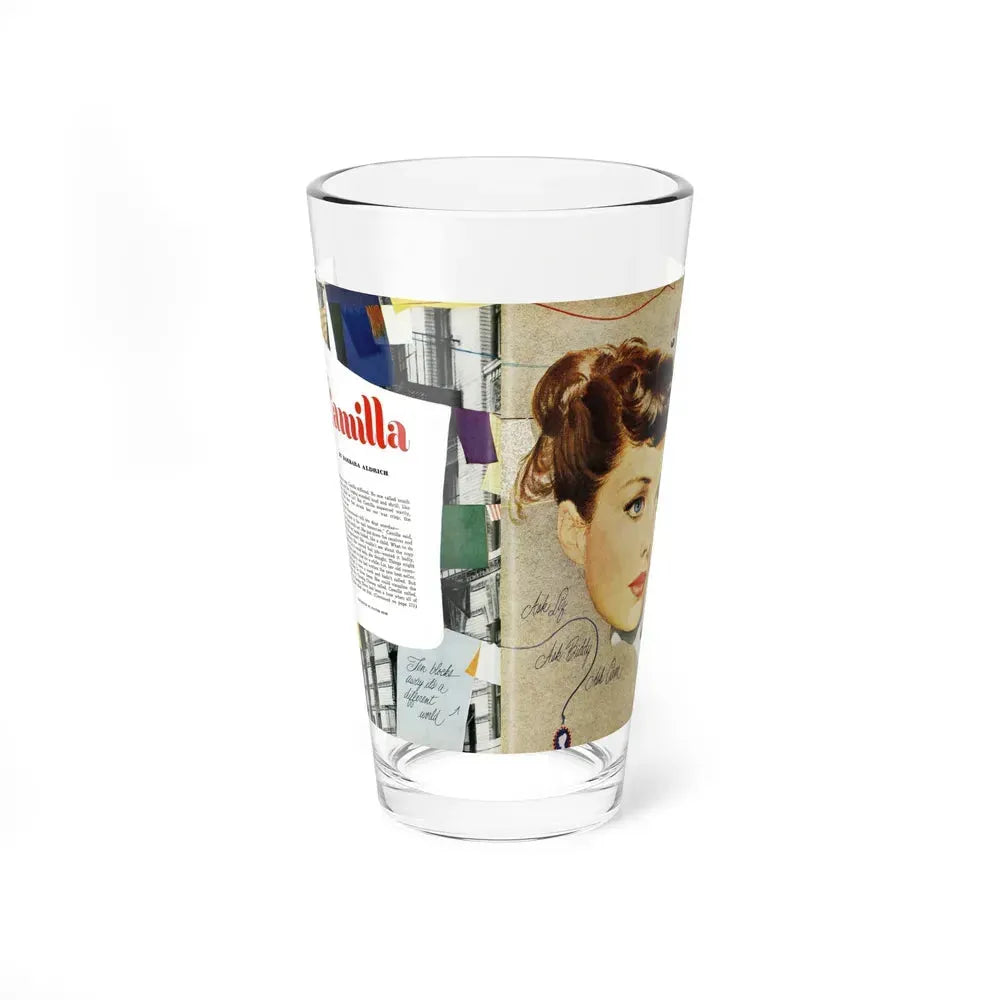 Camilla, Good Housekeeping, June 1949 (Magazine Illustration) Pint Glass 16oz 16oz - Go Mug Yourself