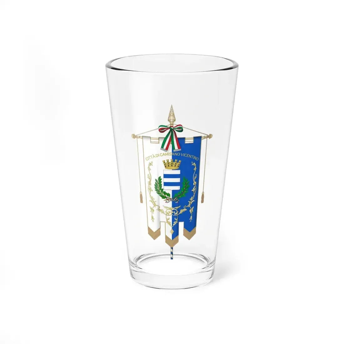 Camisano Vicentino-Gonfalone (Italy) Pint Glass 16oz 16oz - Go Mug Yourself