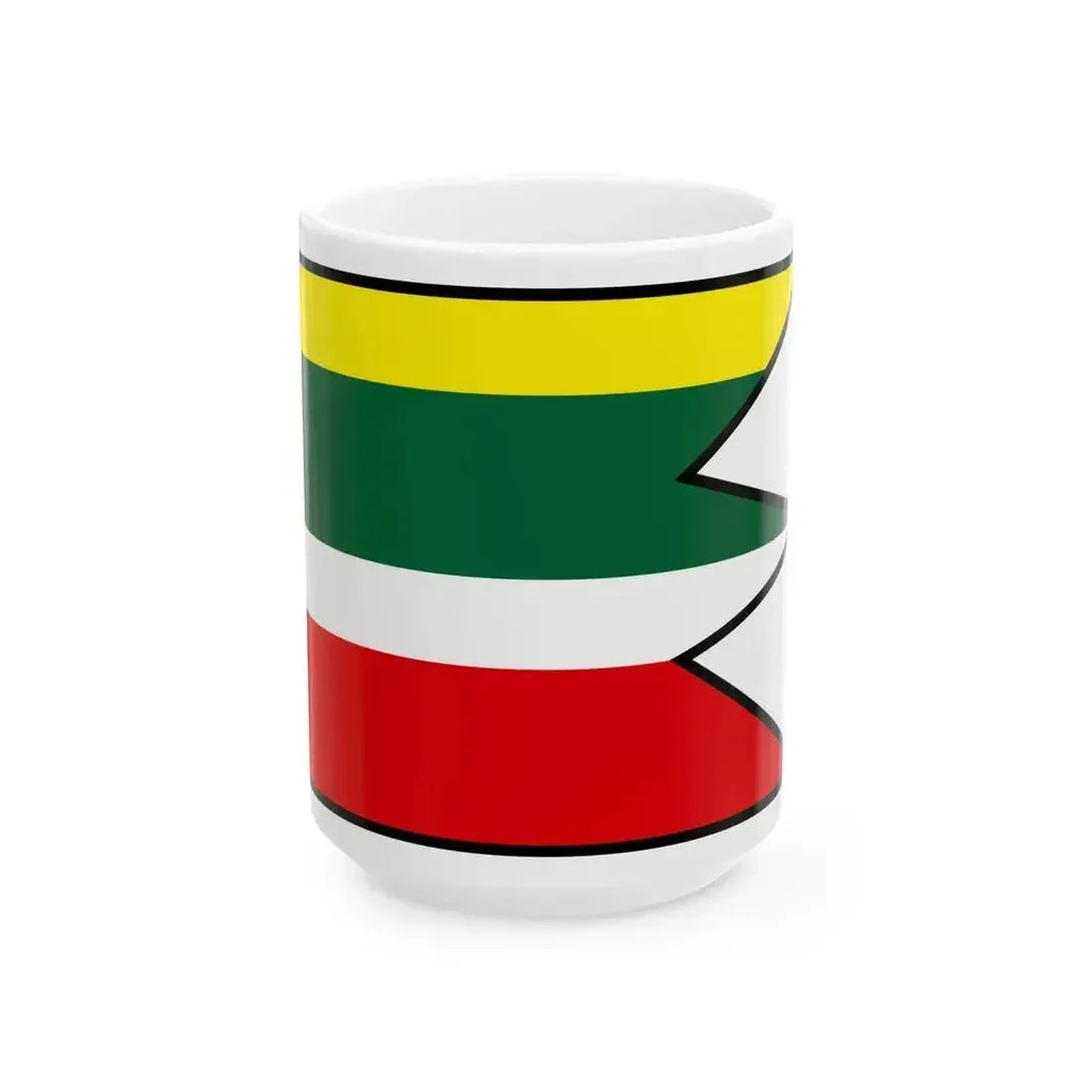 Camovce Lucenec Flag (Slovakia) White Coffee Mug 15oz - Go Mug Yourself