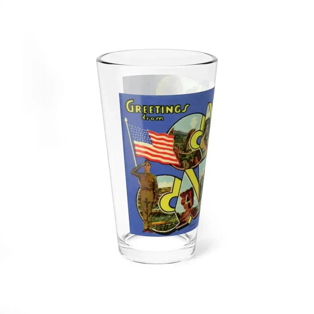 Camp Carson Colorado (Greeting Postcards) Pint Glass 16oz - Go Mug Yourself
