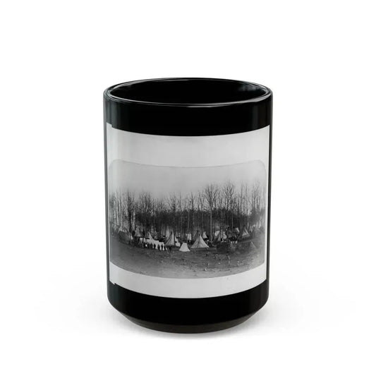 Camp Of 2nd Vermont Volunteers At Camp Griffin, Virginia (U.S. Civil War) Black Coffee Mug 15oz - Go Mug Yourself