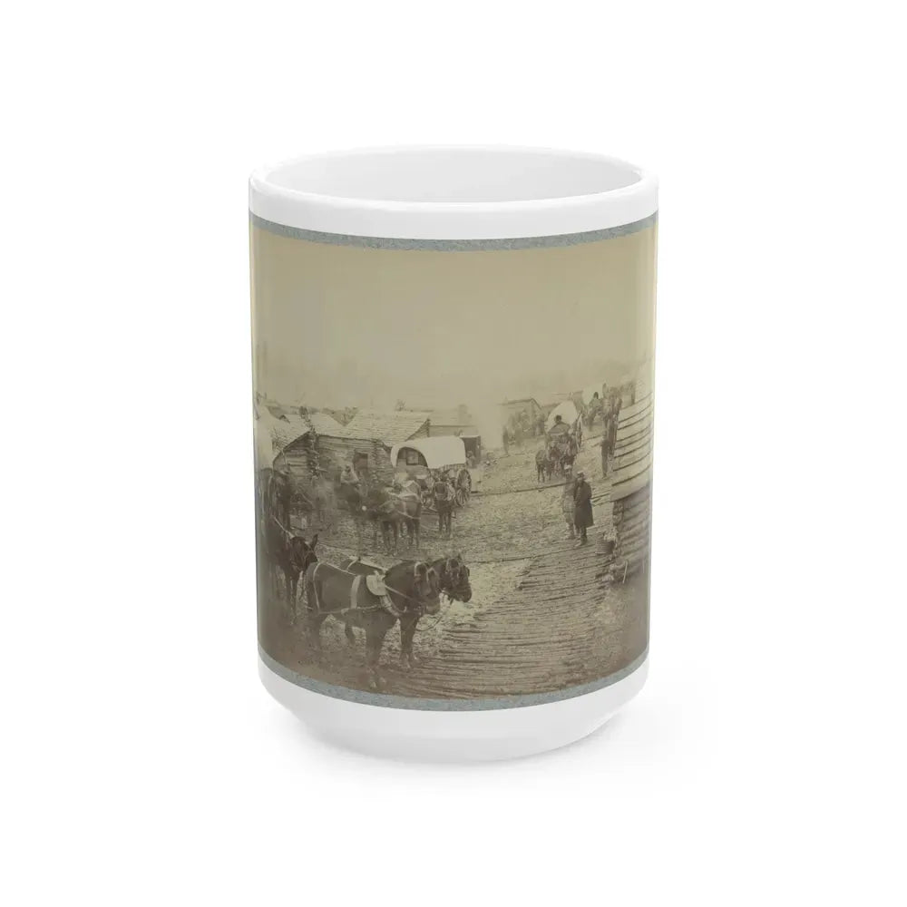 Camp Of The Union Forces At Centreville, Va. Winter 1861-62 (U.S. Civil War) White Coffee Mug 15oz - Go Mug Yourself