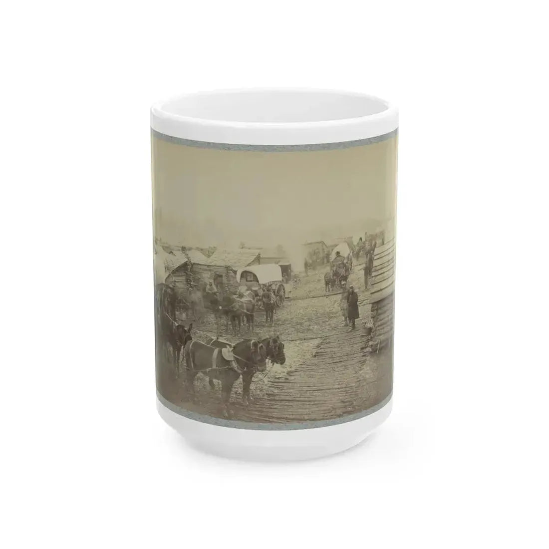 Camp Of The Union Forces At Centreville, Va. Winter 1861-62 (U.S. Civil War) White Coffee Mug 15oz - Go Mug Yourself