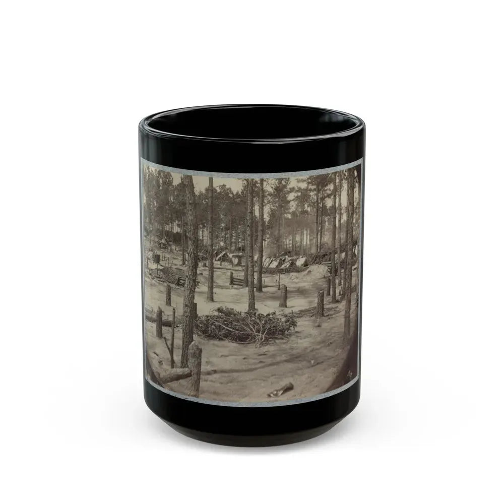 Camp Of Union Soldiers On The Line In Front Of Petersburg, Va., August 10, 1864 (U.S. Civil War) Black Coffee Mug 15oz - Go Mug Yourself