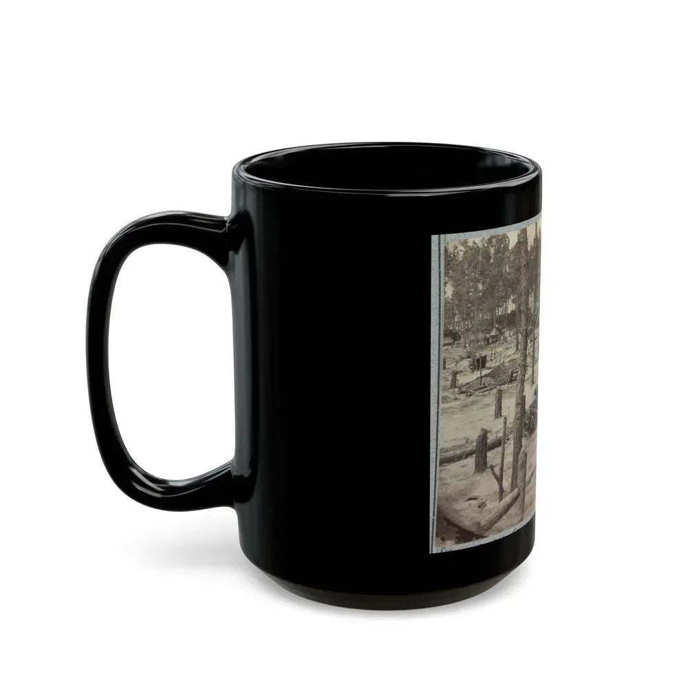 Camp Of Union Soldiers On The Line In Front Of Petersburg, Va., August 10, 1864 (U.S. Civil War) Black Coffee Mug - Go Mug Yourself