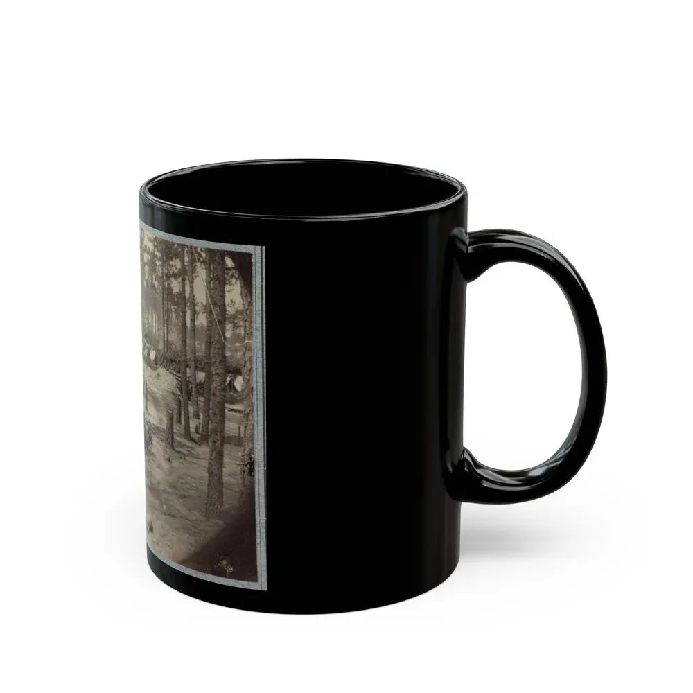 Camp Of Union Soldiers On The Line In Front Of Petersburg, Va., August 10, 1864 (U.S. Civil War) Black Coffee Mug - Go Mug Yourself