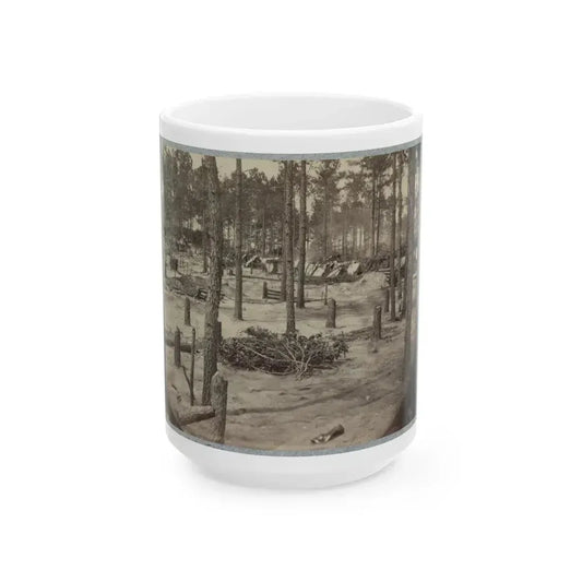 Camp Of Union Soldiers On The Line In Front Of Petersburg, Va., August 10, 1864 (U.S. Civil War) White Coffee Mug 15oz - Go Mug Yourself
