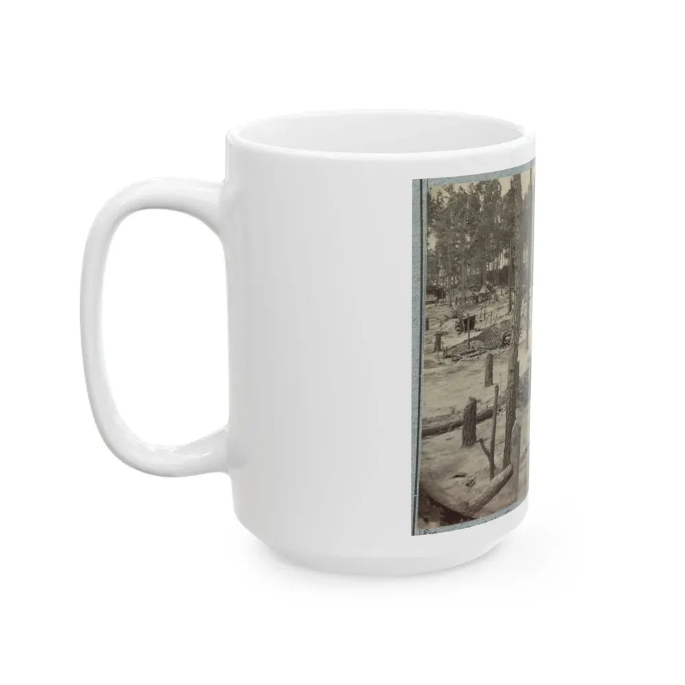 Camp Of Union Soldiers On The Line In Front Of Petersburg, Va., August 10, 1864 (U.S. Civil War) White Coffee Mug - Go Mug Yourself