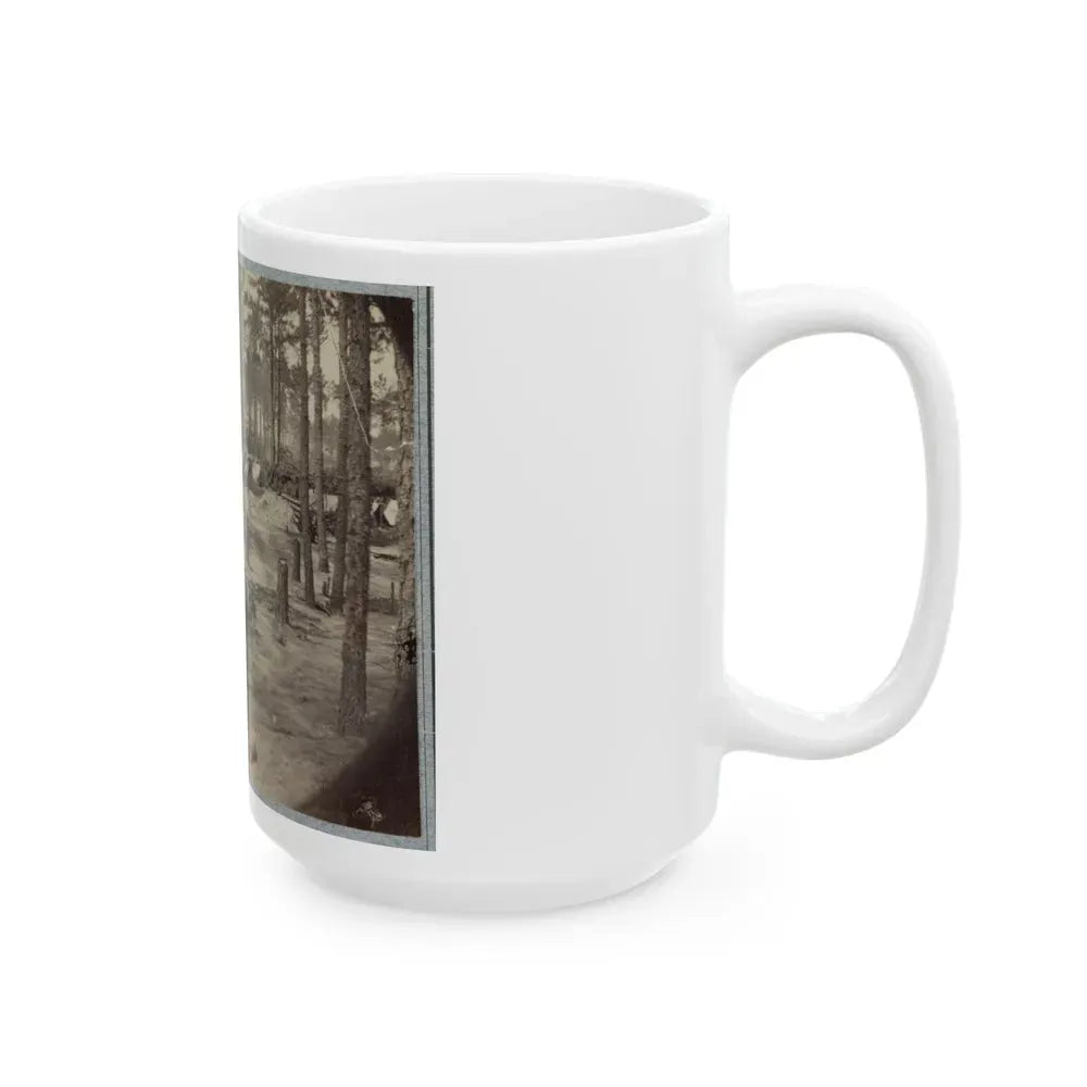 Camp Of Union Soldiers On The Line In Front Of Petersburg, Va., August 10, 1864 (U.S. Civil War) White Coffee Mug - Go Mug Yourself