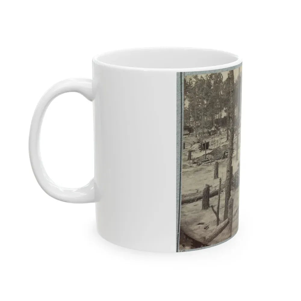 Camp Of Union Soldiers On The Line In Front Of Petersburg, Va., August 10, 1864 (U.S. Civil War) White Coffee Mug - Go Mug Yourself