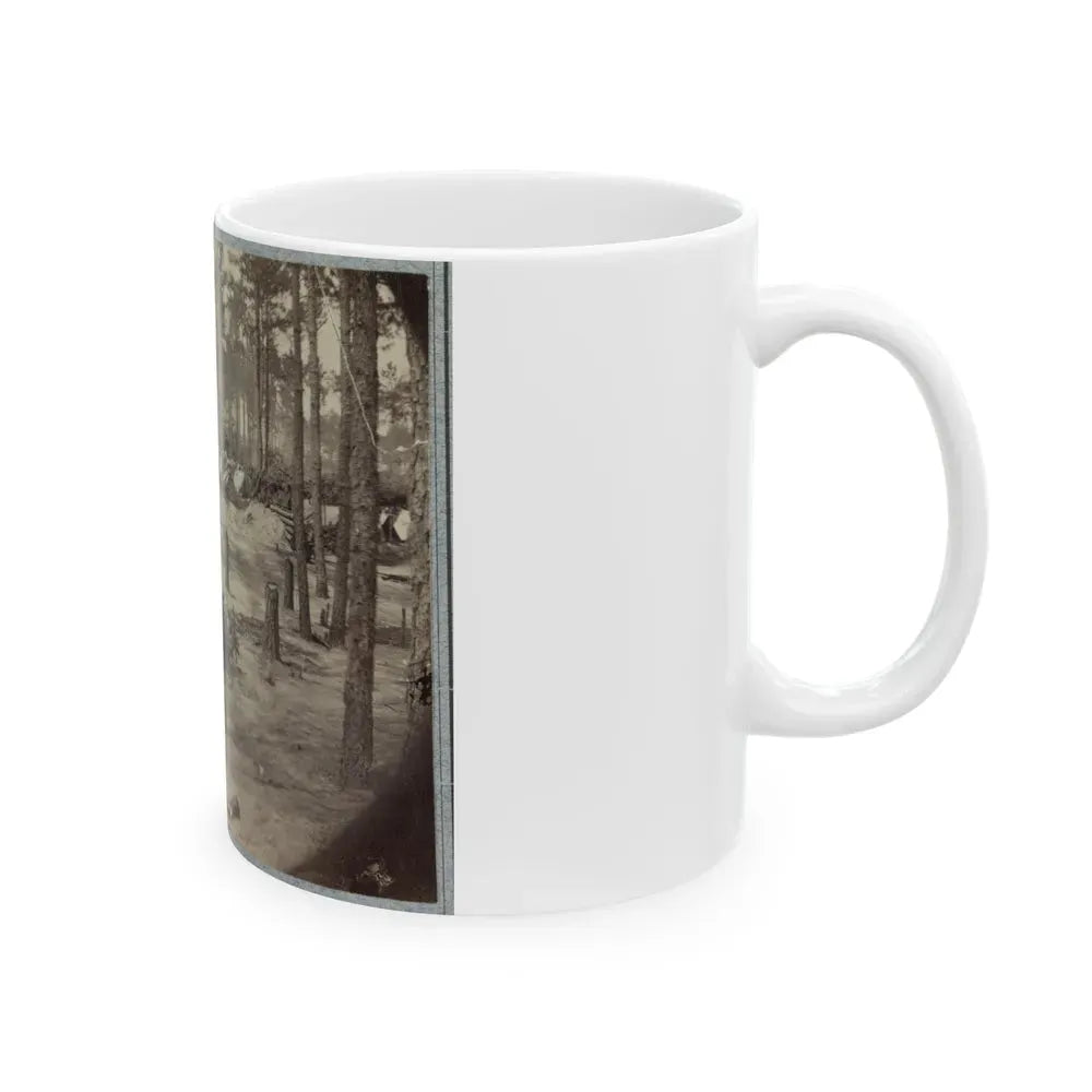 Camp Of Union Soldiers On The Line In Front Of Petersburg, Va., August 10, 1864 (U.S. Civil War) White Coffee Mug - Go Mug Yourself