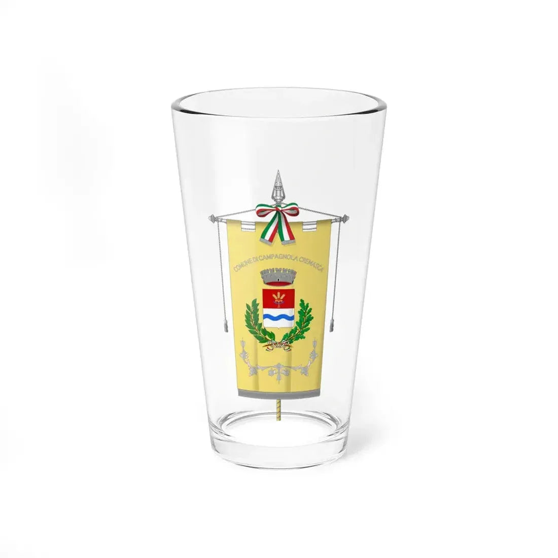 Campagnola Cremasca-Gonfalone (Italy) Pint Glass 16oz 16oz - Go Mug Yourself